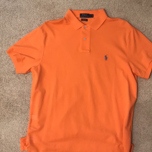 🏇POLO BY RALPH LAUREN🏇 SIZE L🐎 VIBRANT ORANGE🍊 - Picture 4 of 8